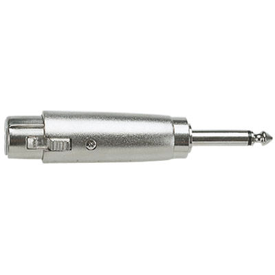 3 Pin XLR Female to 6.35 mm Mono Plug Adaptor