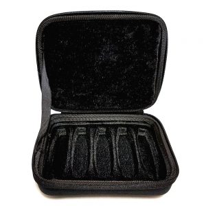 Case for holding five harmonicas