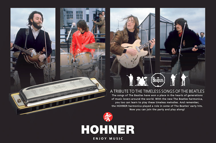 The Beatles harmonica slider