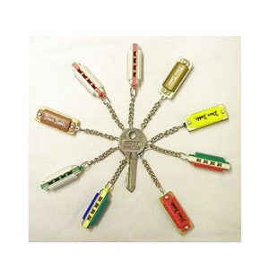 mini harmonica key ring