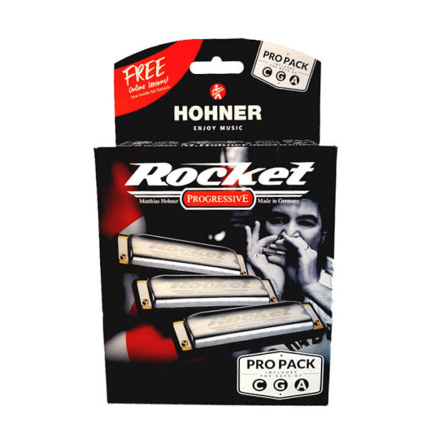Hohner Rocket Pro Pack set of 3 harmonicas